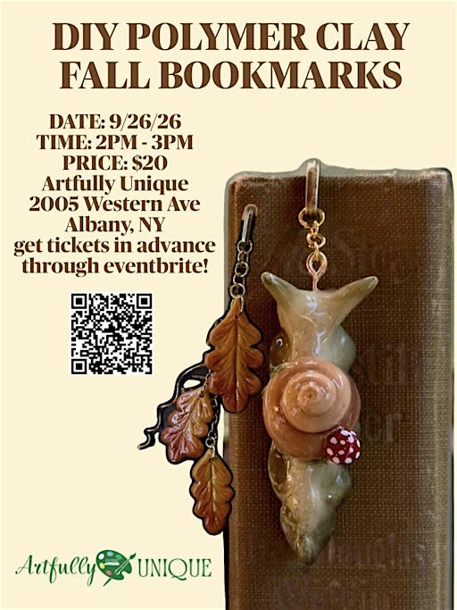 DIY Polymer Clay Fall Bookmarks