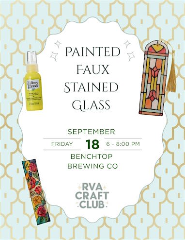 Painted Faux Stained Glass