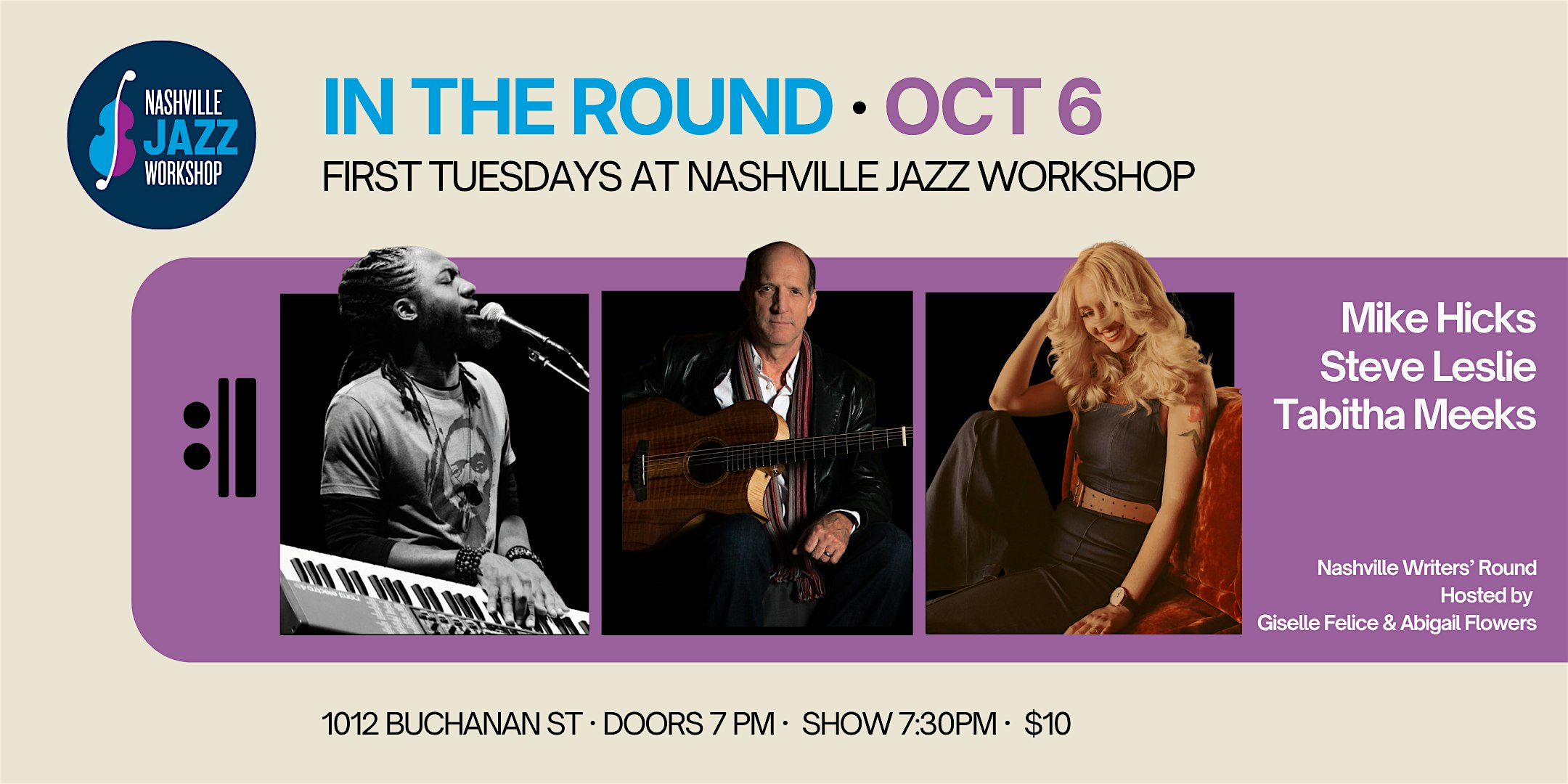 In The Round: Mike Hicks, Steve Leslie, and Tabitha Meeks
