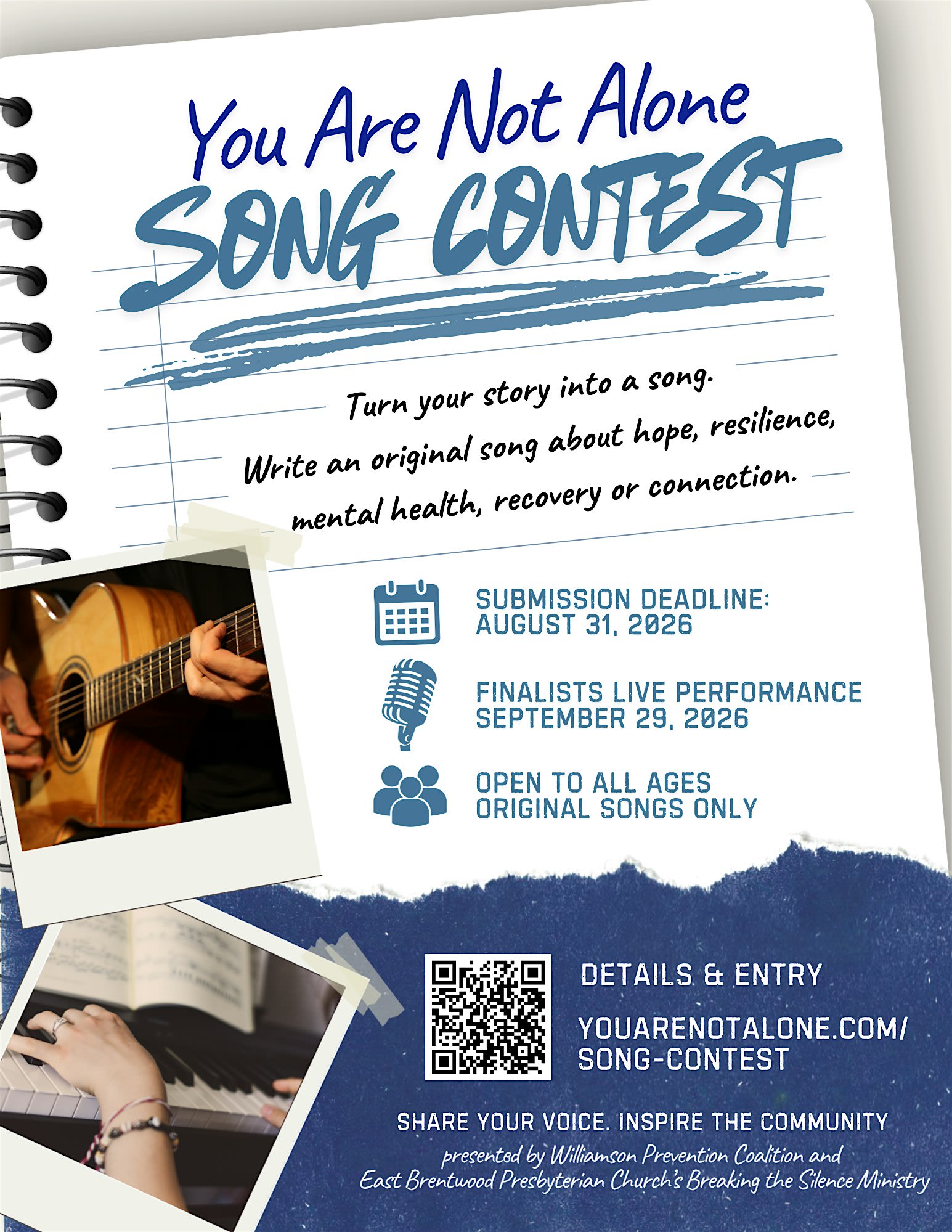 You Are Not Alone Song Contest Kickoff!