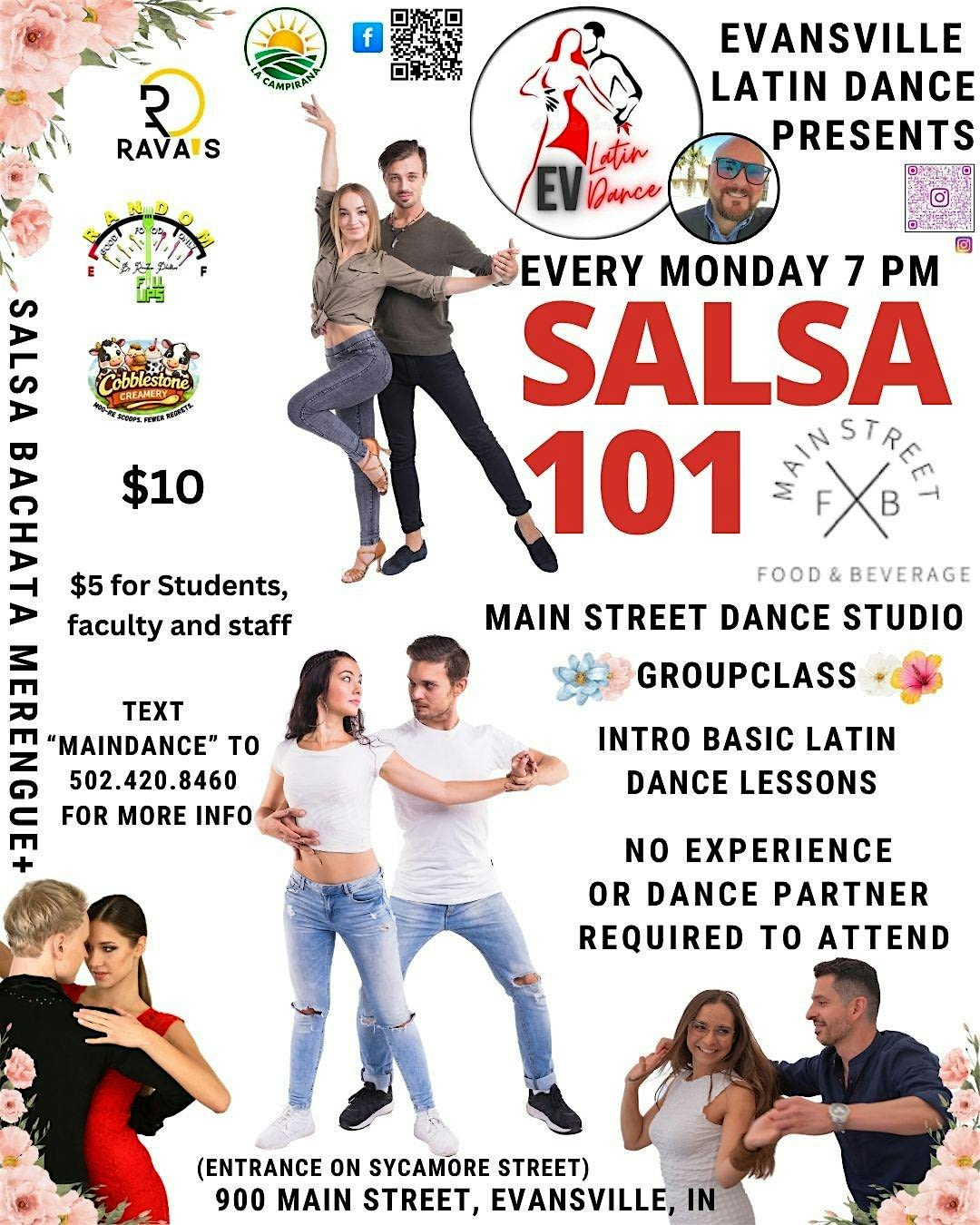 Salsa 101: Intro Latin Dance Group Class -September