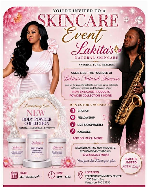 Lakita's Natural Skincare Powder and Pink Brunch