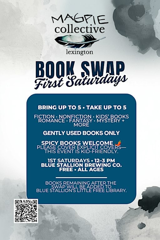 Monthly Book Swap @ Blue Stallion Brewing Co.