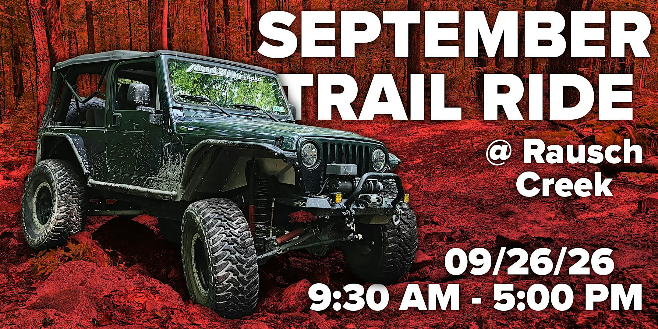 September Intermediate Trail Ride at Rausch Creek Offroad Park