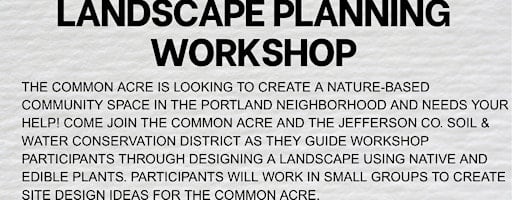 Landscape Planning Workshop