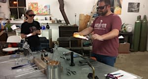 Christmas ornament class@ Long Shot Farm Winery.