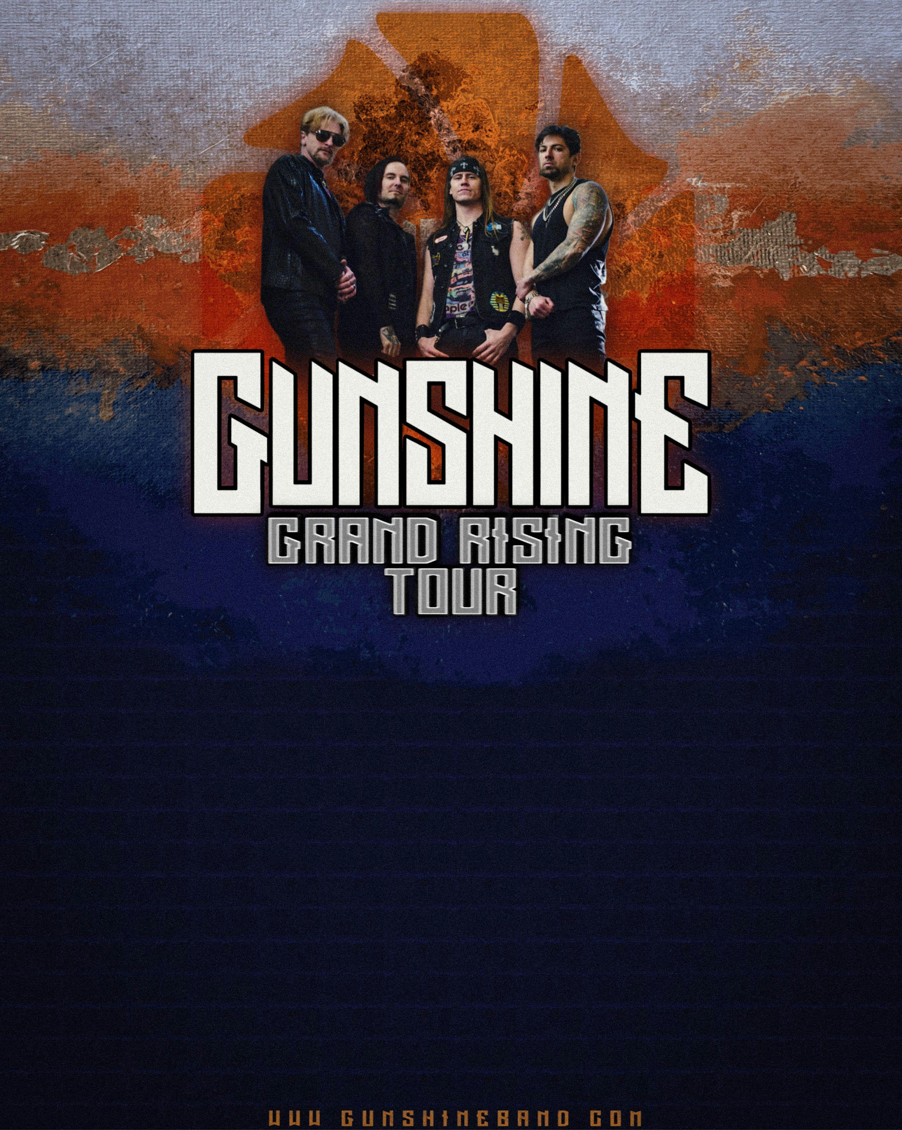 GUNSHINE live Performing their record Grand Rising plus support bands