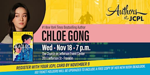 Authors at JCPL presents Chloe Gong