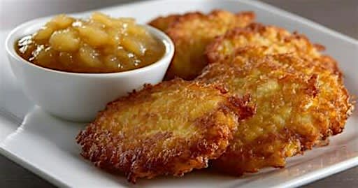 Edible Alphabet - Making Potato Latkes with Fruit Compote