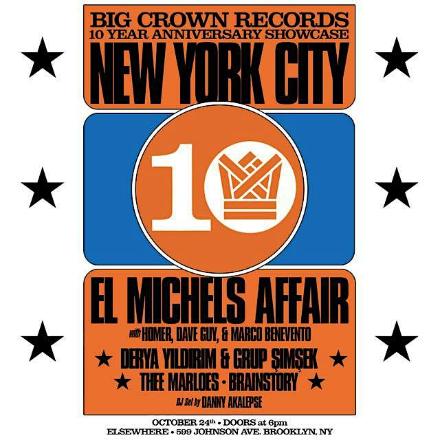 Big Crown Records 10 Year Anniversary ft El Michels Affair + special guests