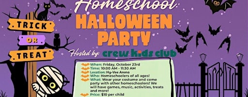 Homeschool Halloween Party with Crew Kids