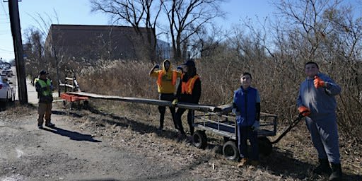 Arthur Kill Road Halloween Cleanup