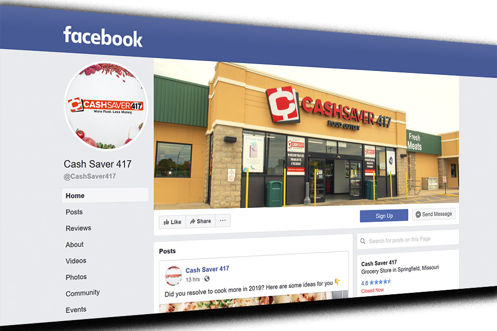 cash saver 417 facebook page
