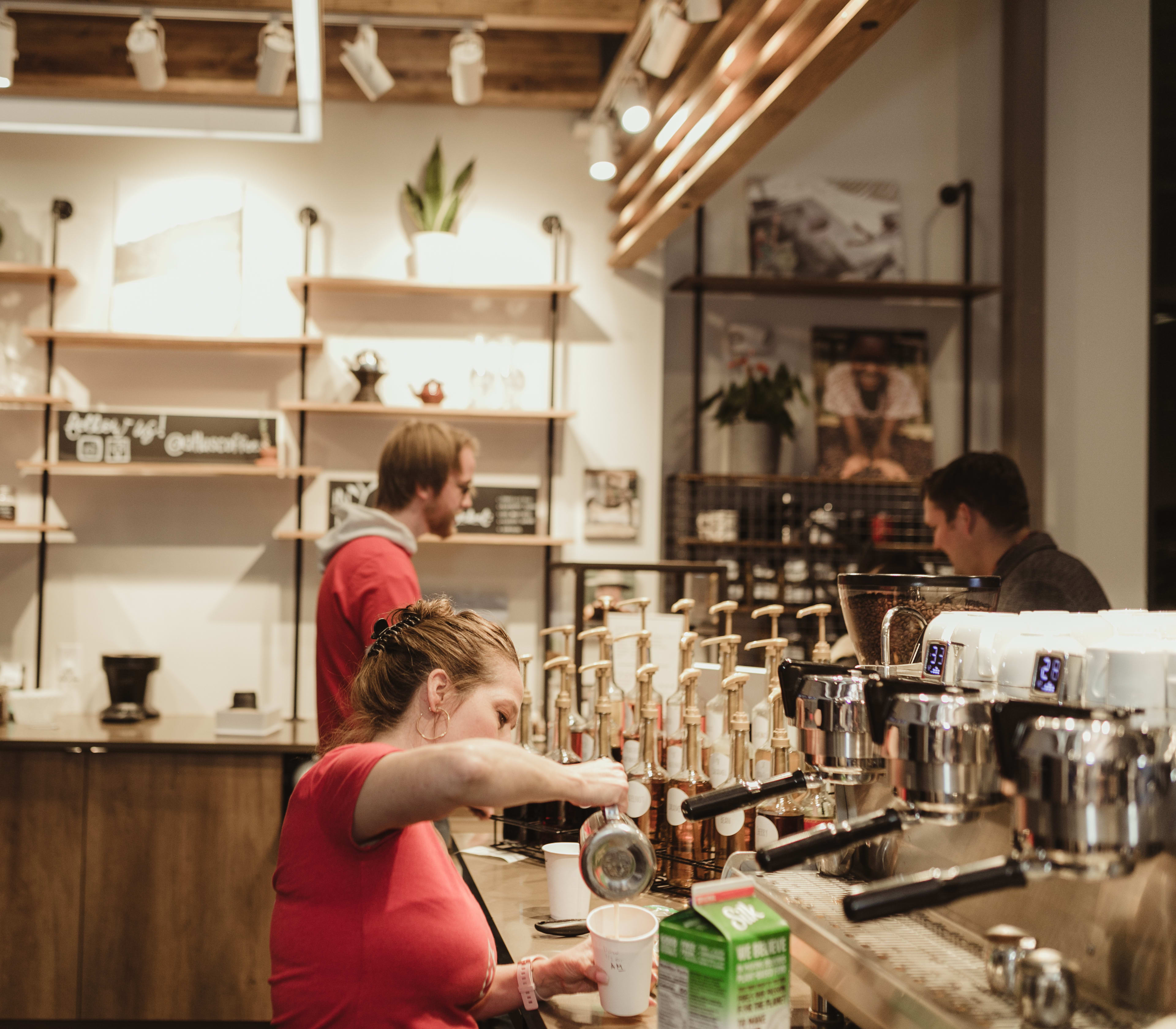 Atlas Coffee – your daily spark for connection, caffeine, and irresistible neighborhood energy.