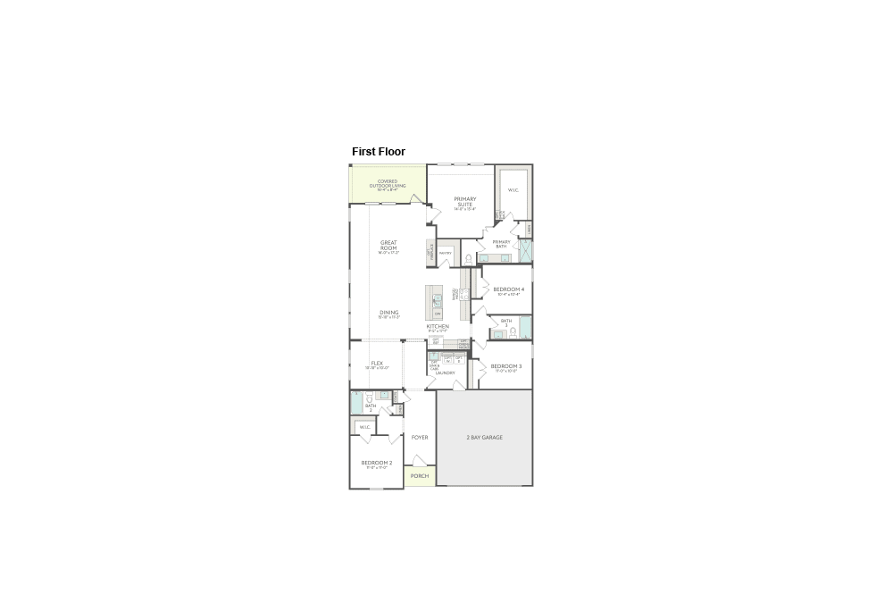The image appears to be a floor plan or layout of a residential property, with various rooms and spaces labeled, including a first floor and a garage.