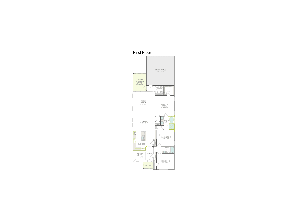 The image appears to be a floor plan or layout of a residential or commercial building, with various rooms and spaces labeled.