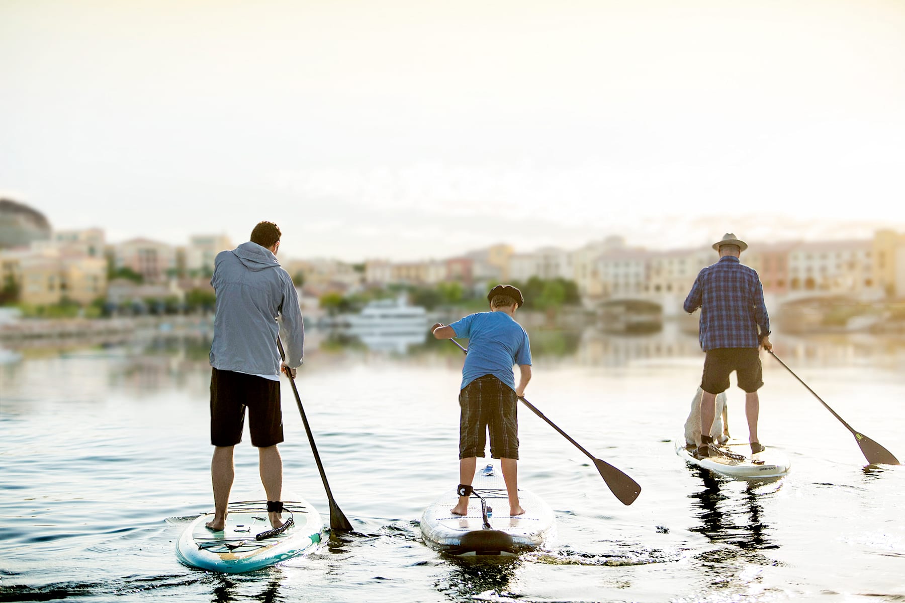 Glide across Lake Las Vegas by paddleboard or kayak, soak in serene waters, and embrace the ultimate lakeside lifestyle.