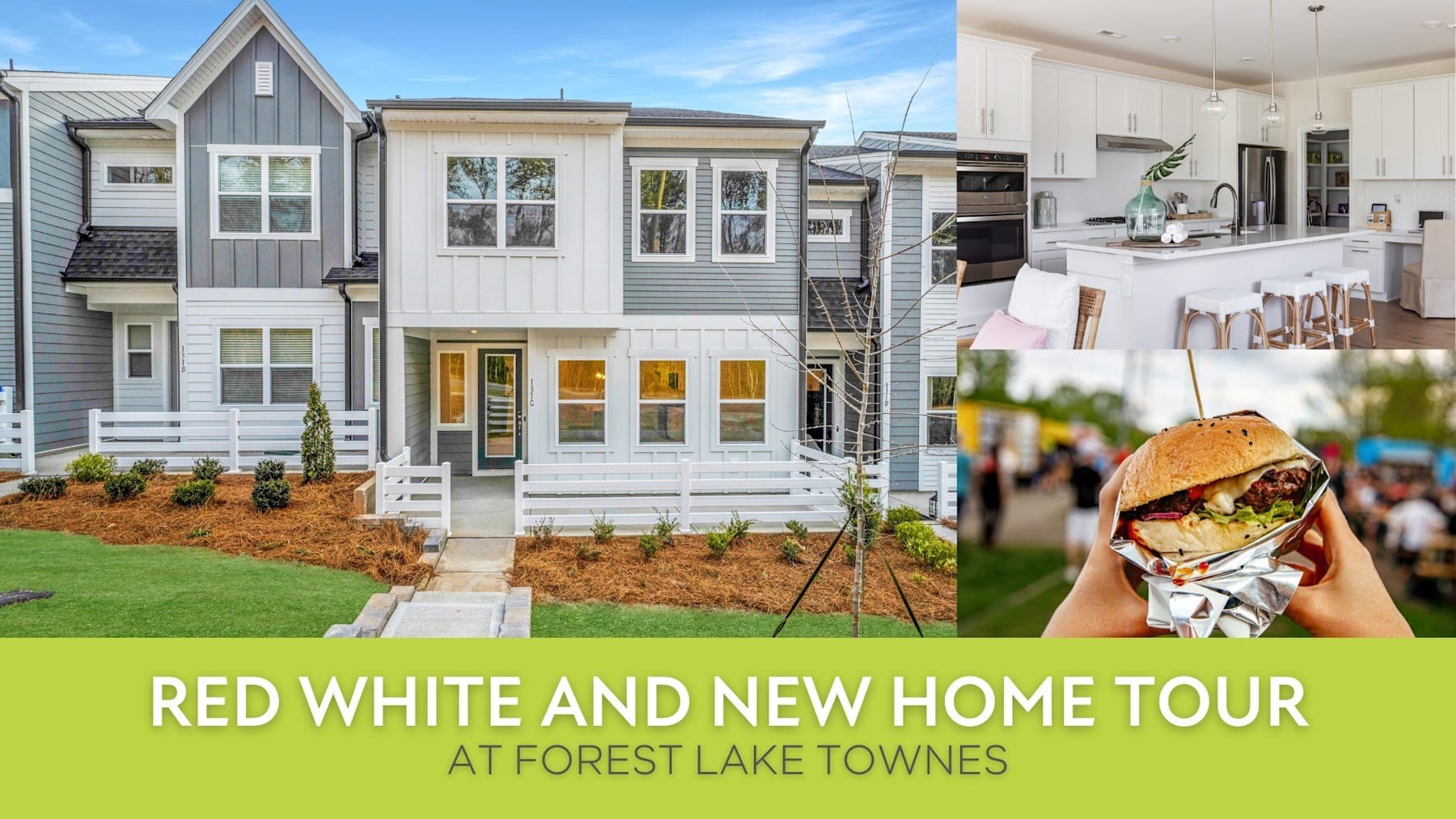 Tour Nine Inspiring Homes during the 'Red, White, and New' Townhome Tour Event at Forest Lake Townes in Mooresville