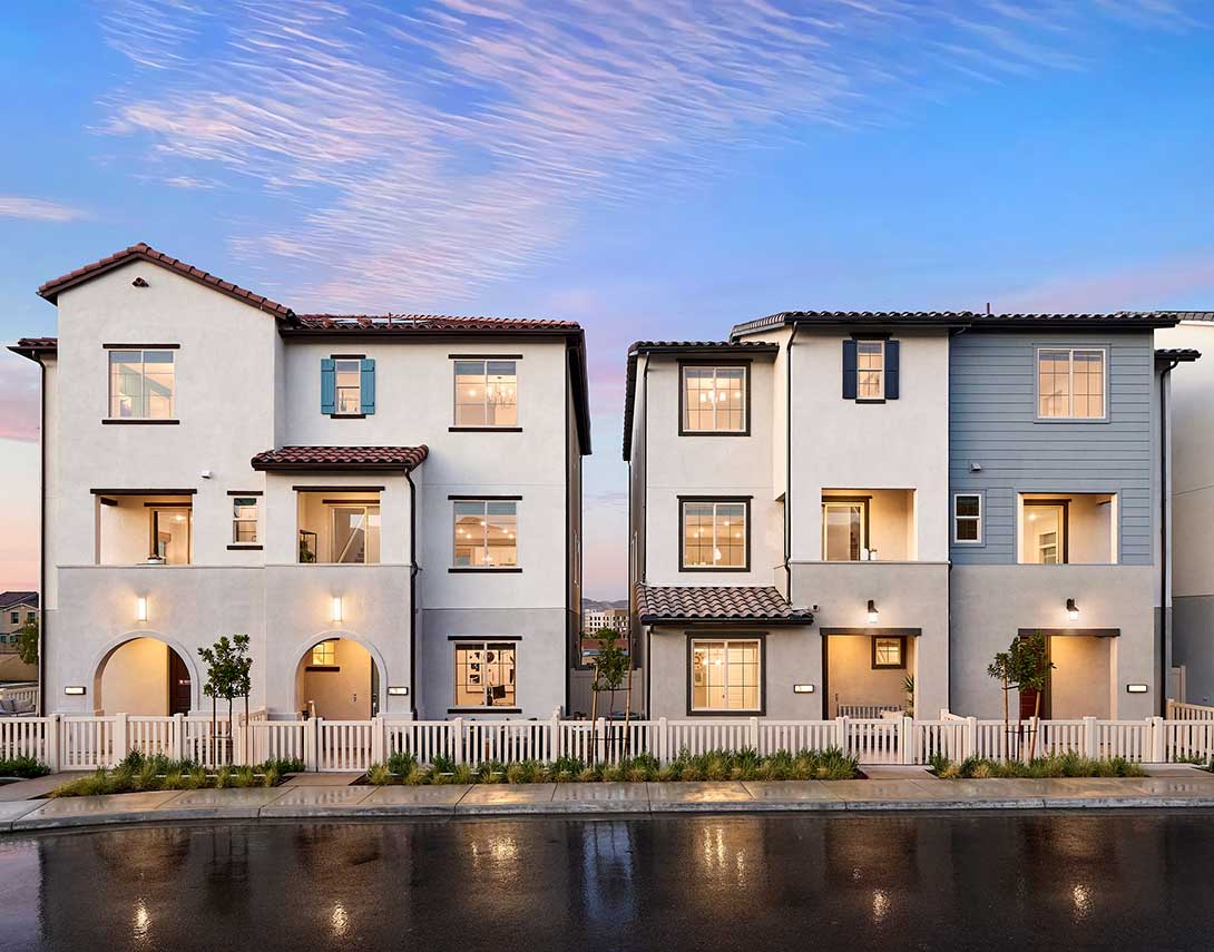 Level Up in a Three-Story Home at Wyatt at Bedford in Corona, California