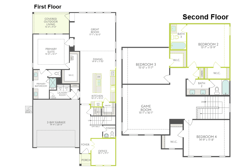 Willow floor plan drawing