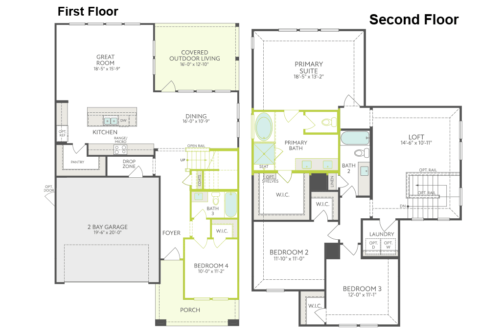 Laurel floor plan drawing