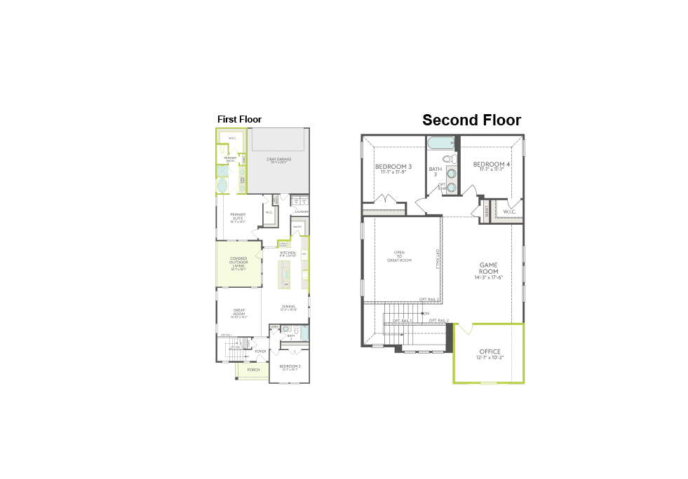 Walker floor plan drawing