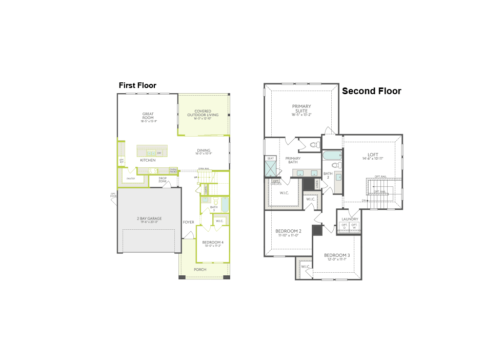 Laurel floor plan drawing