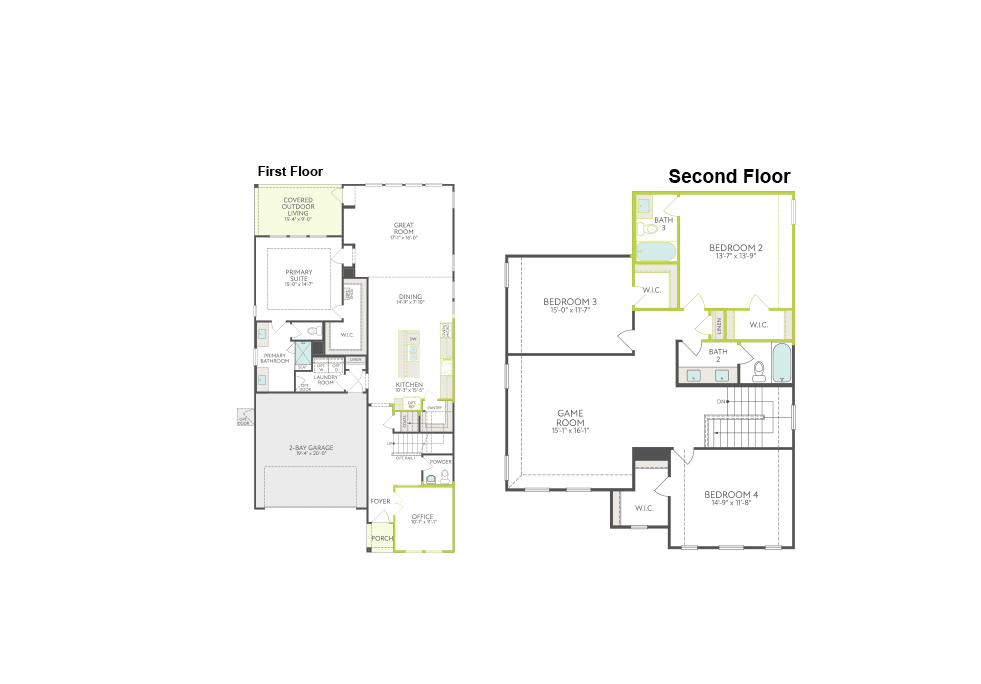 Willow floor plan drawing