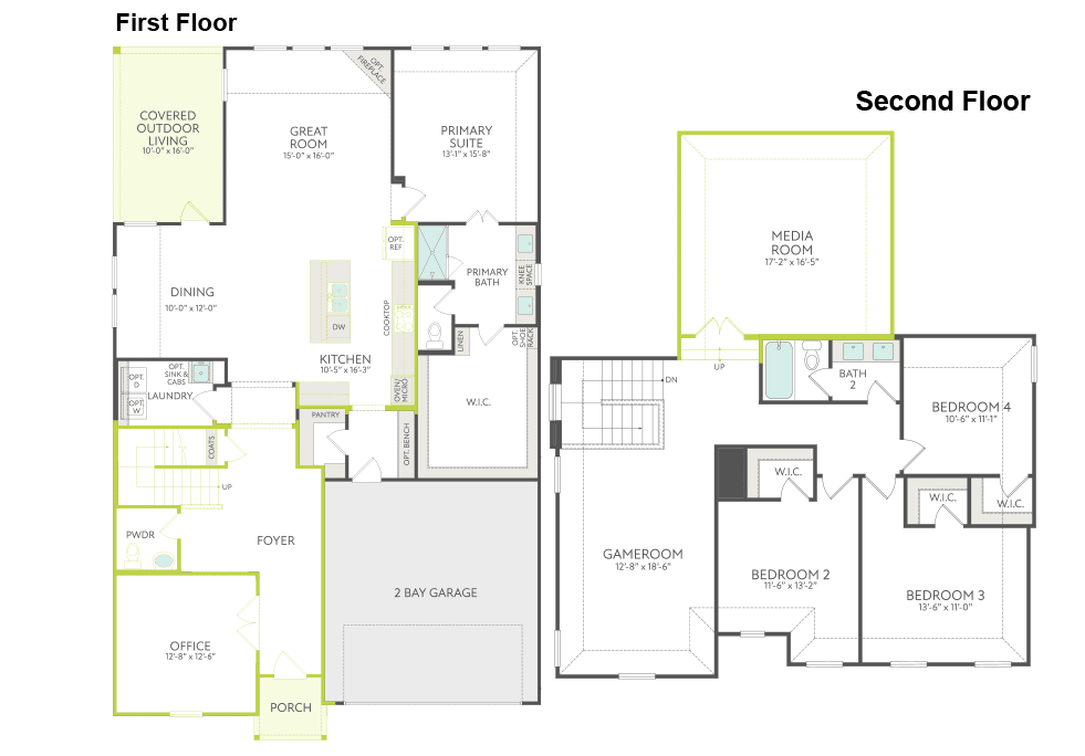 Lillian floor plan drawing