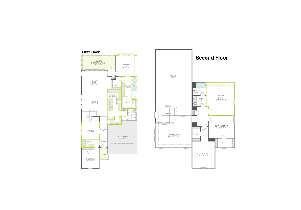 Evelyn floor plan drawing