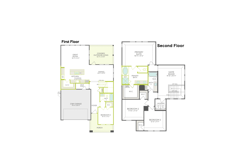 Laurel floor plan drawing