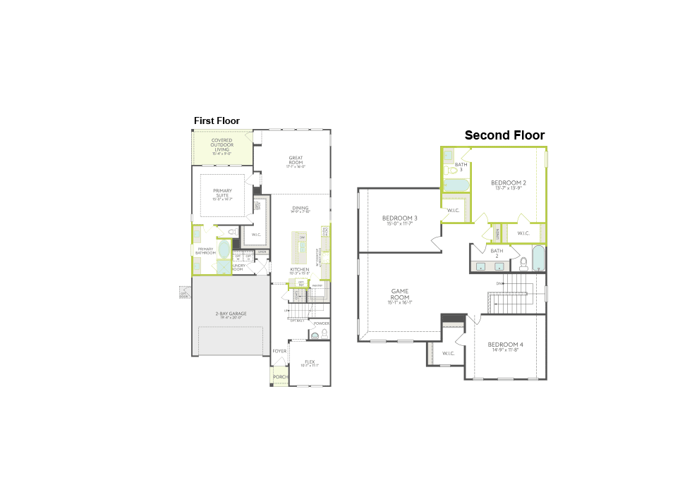 Willow floor plan drawing