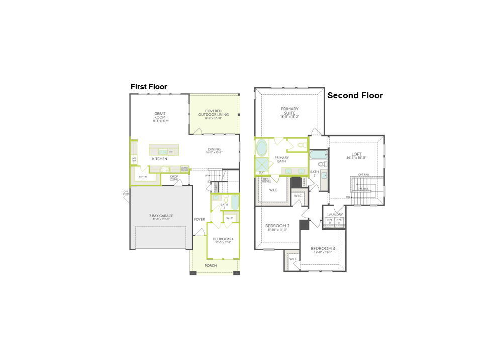 Laurel floor plan drawing