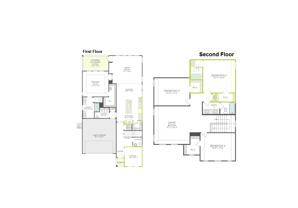 Willow floor plan drawing