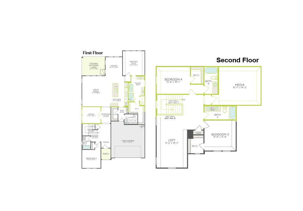 Adeline floor plan drawing