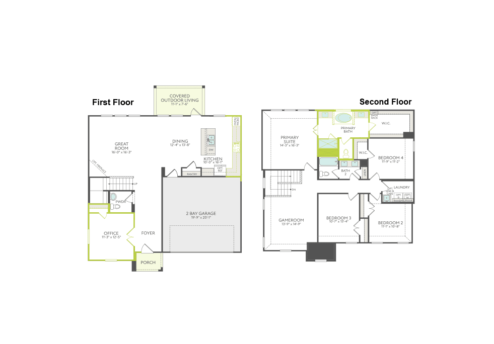 Ivy floor plan drawing