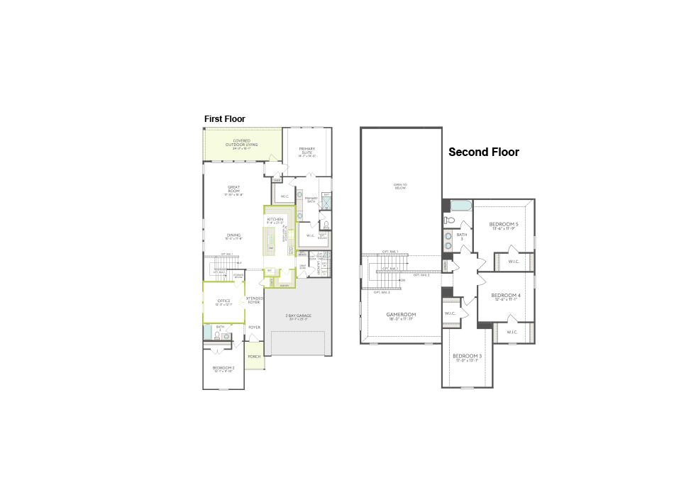 Evelyn floor plan drawing