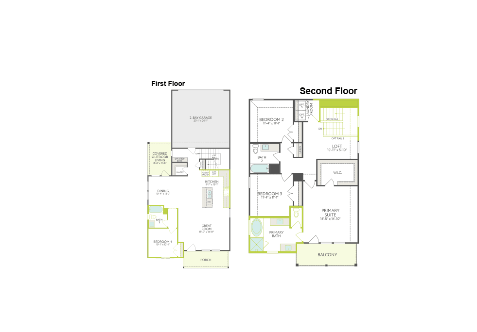 Landau floor plan drawing