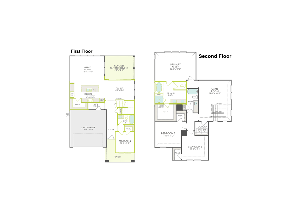 Laurel floor plan drawing