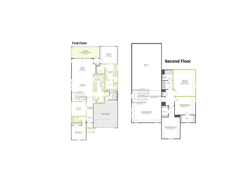 Evelyn floor plan drawing