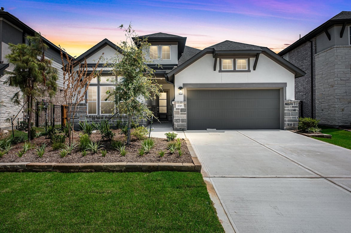 This home — photograph published by the builder