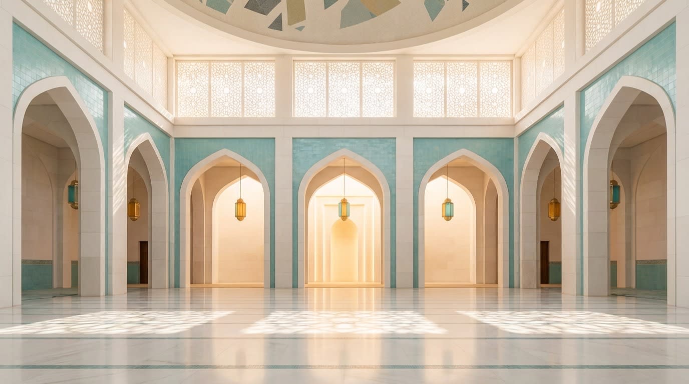 Students learning Qur'an through Islamic education