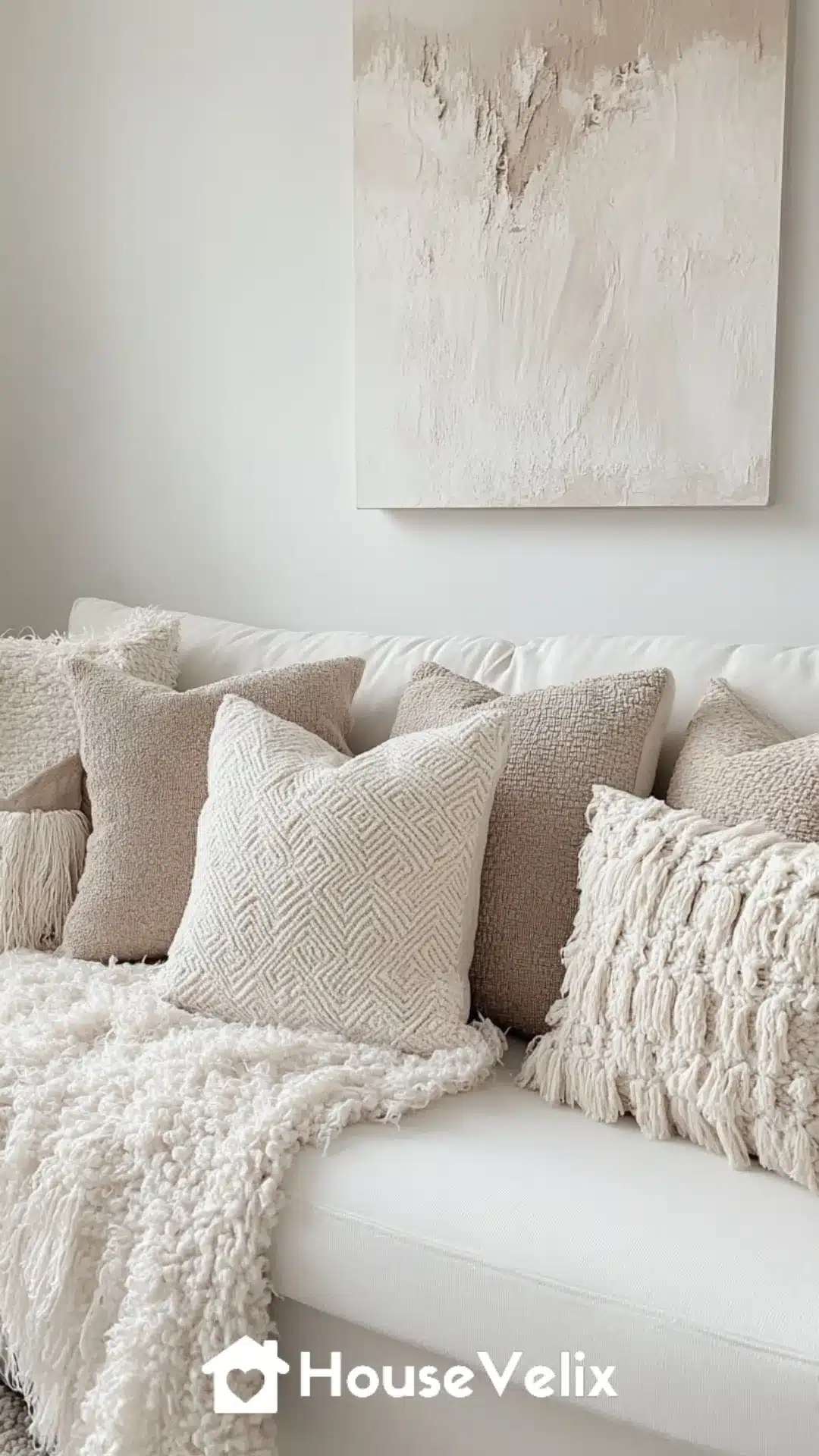 Restored sofa sitting full and firm with fresh cushions in a Kenyan home