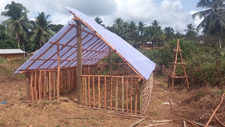 Solar Dryer Under Construction…Meant to Reduce Postharvest Lost for Local Farmers, Bolue #1, Rivercess County