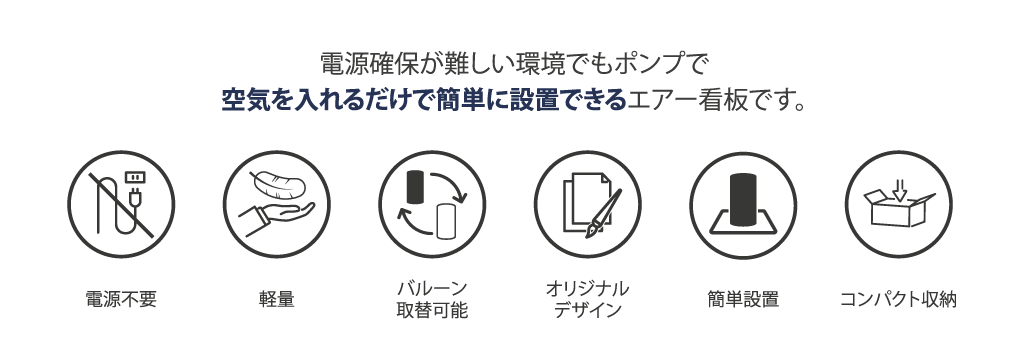 エアーポップの特徴