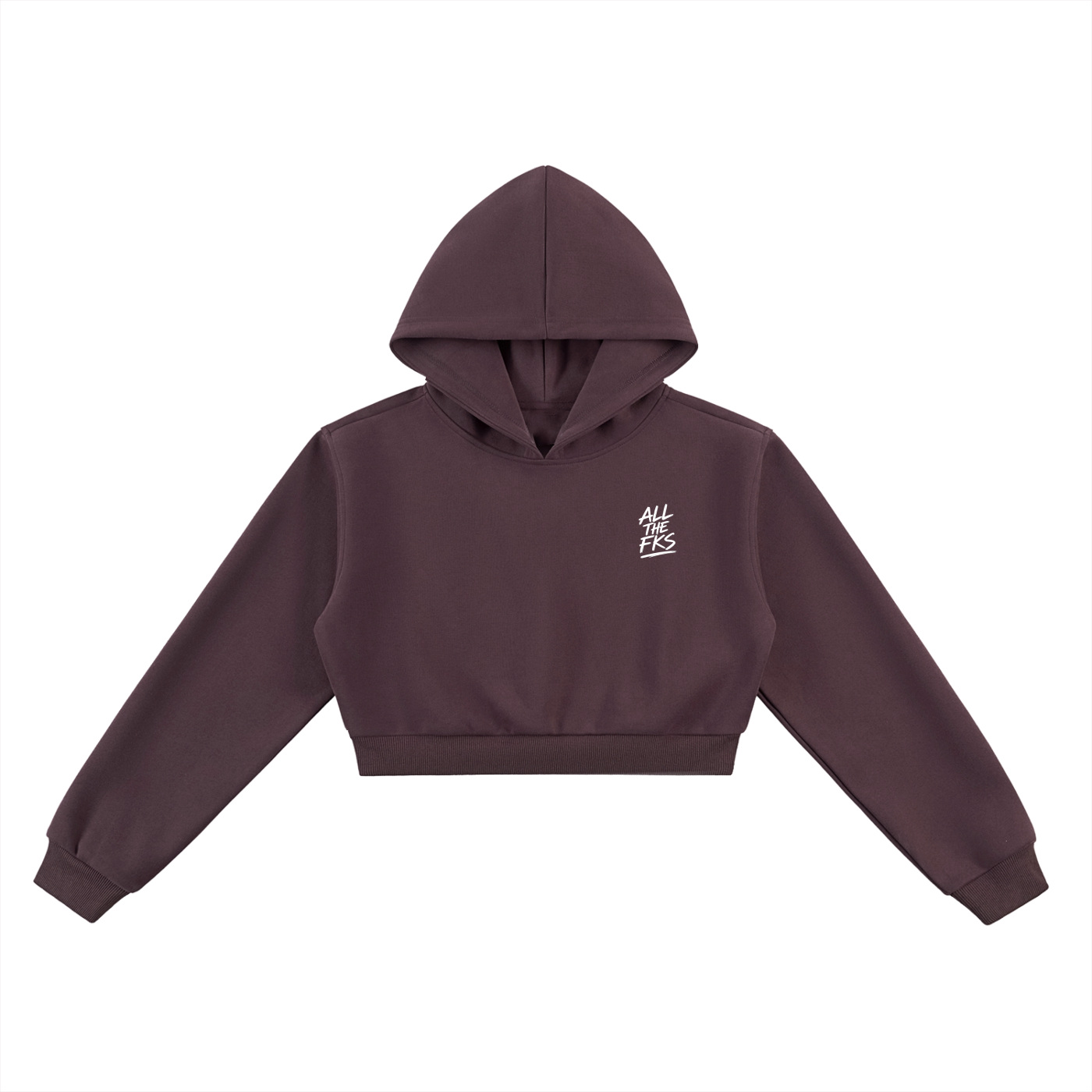 ALLTHEFKS Signature Crop Hoodie — view 4 | ALLTHEFKS