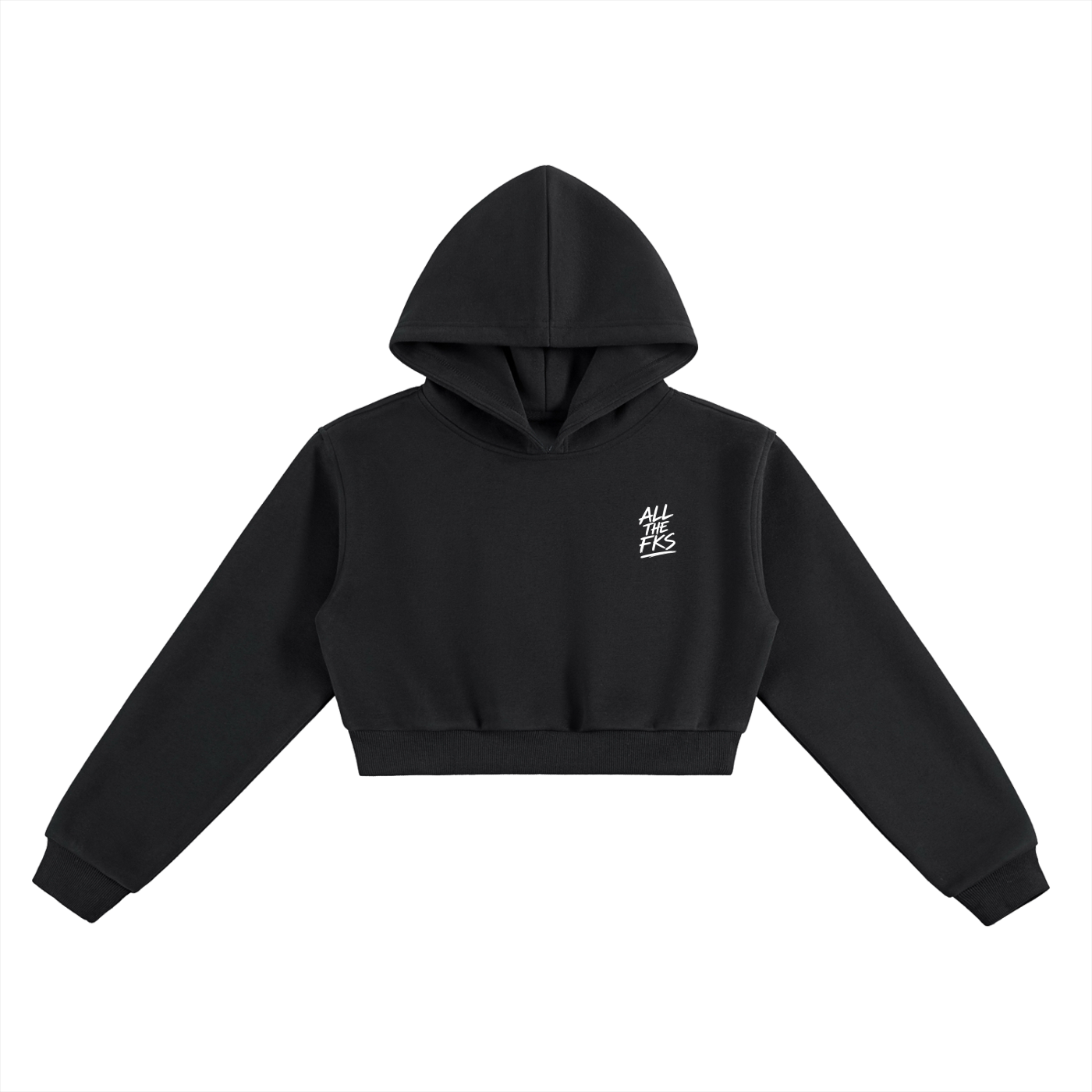 ALLTHEFKS Signature Crop Hoodie — view 6 | ALLTHEFKS
