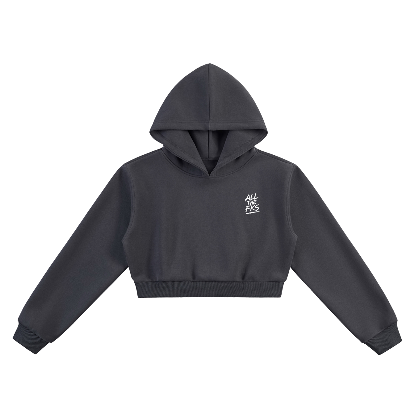 ALLTHEFKS Signature Crop Hoodie — view 10 | ALLTHEFKS