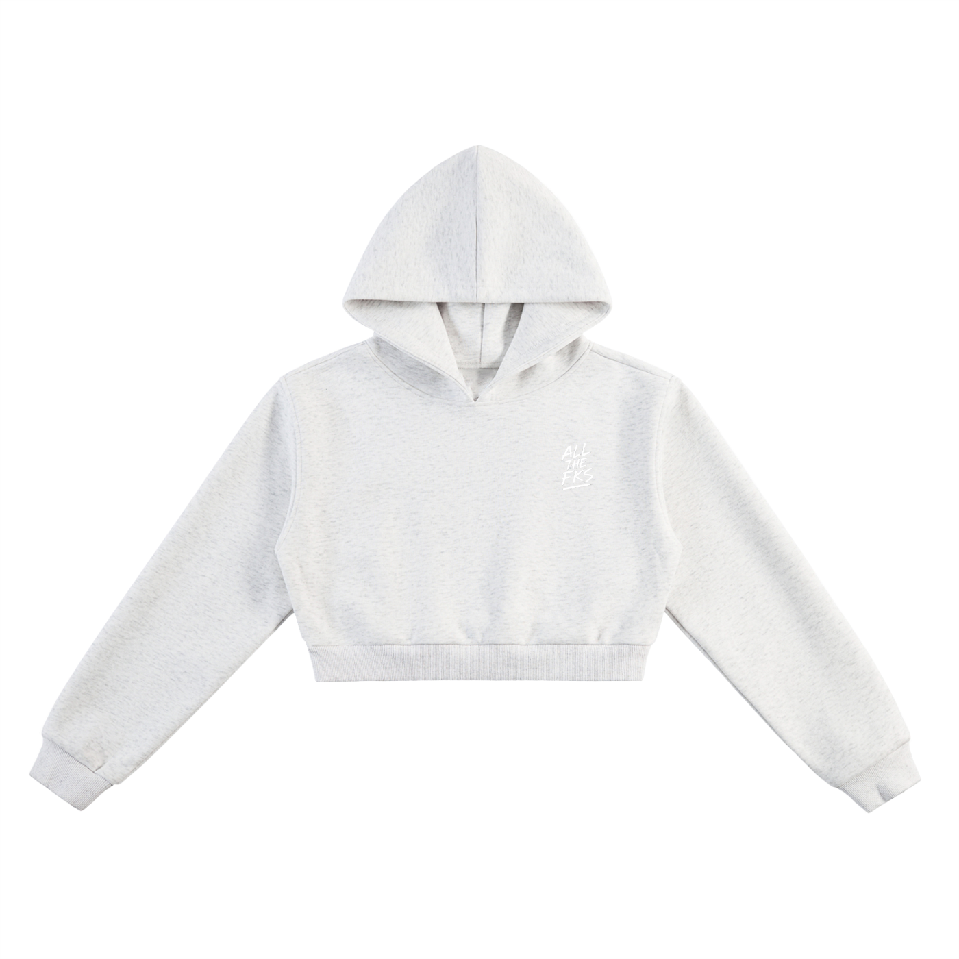 ALLTHEFKS Signature Crop Hoodie — view 8 | ALLTHEFKS