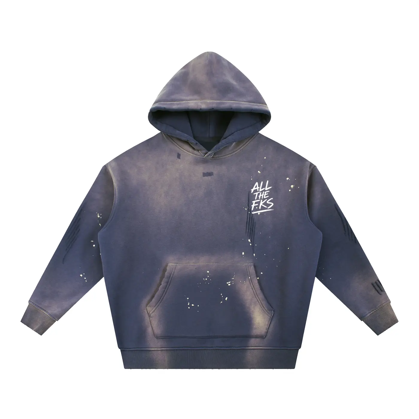 ALLTHEFKS Offline Hoodie in Lake Blue — view 2 | ALLTHEFKS